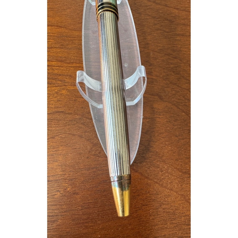 Vintage Waterman Exclusive Silver Plated Ballpoint Pen Click Retract No Box - Picture 8 of 11